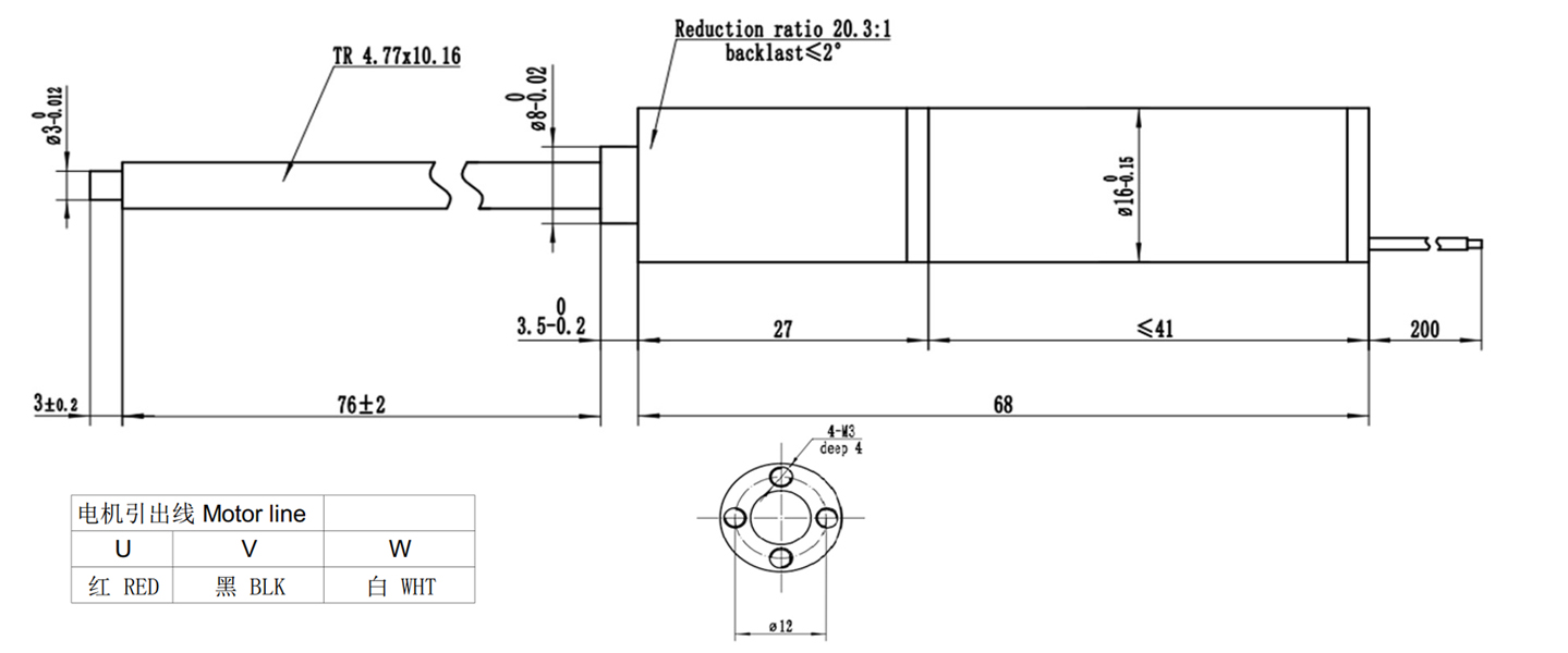 coreless dc motor