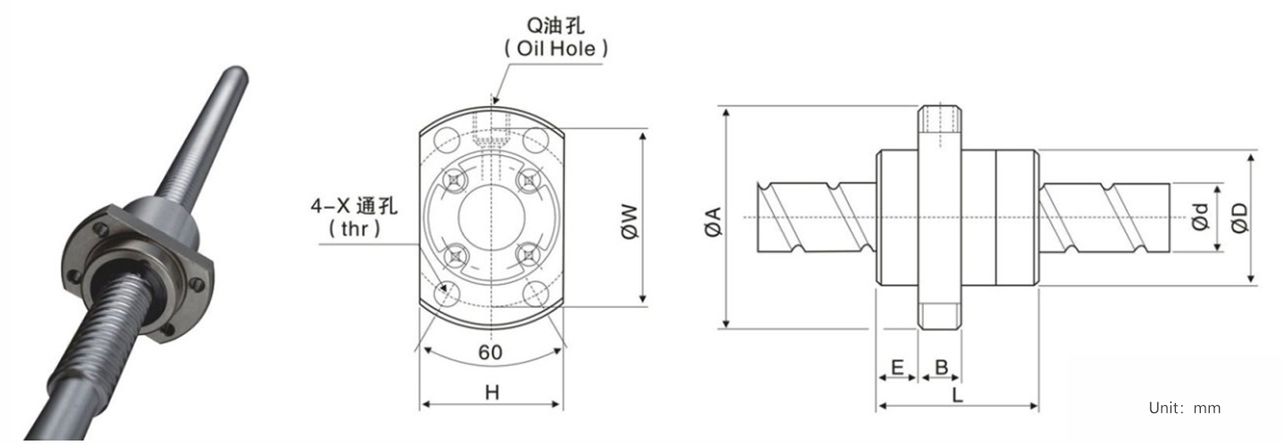 step motor with lead screw