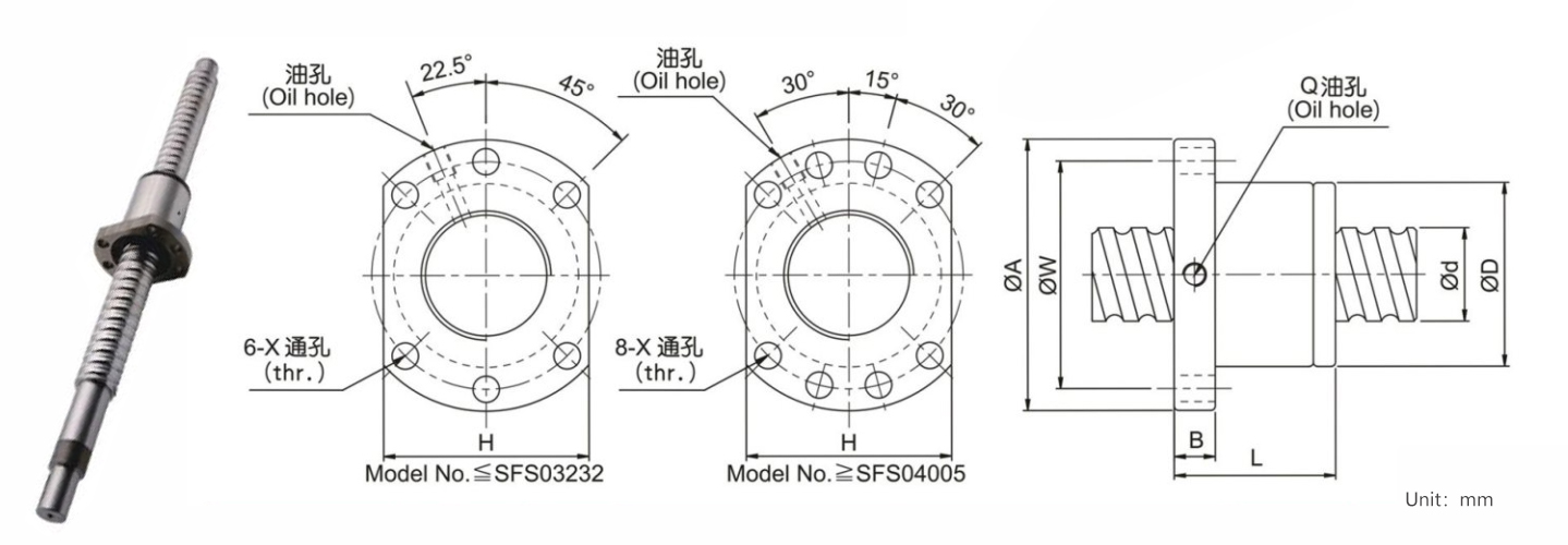 stepper motor with lead screw