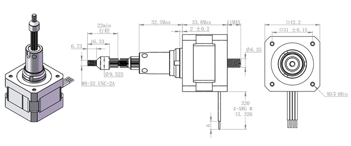 nanotec captive linear actuator