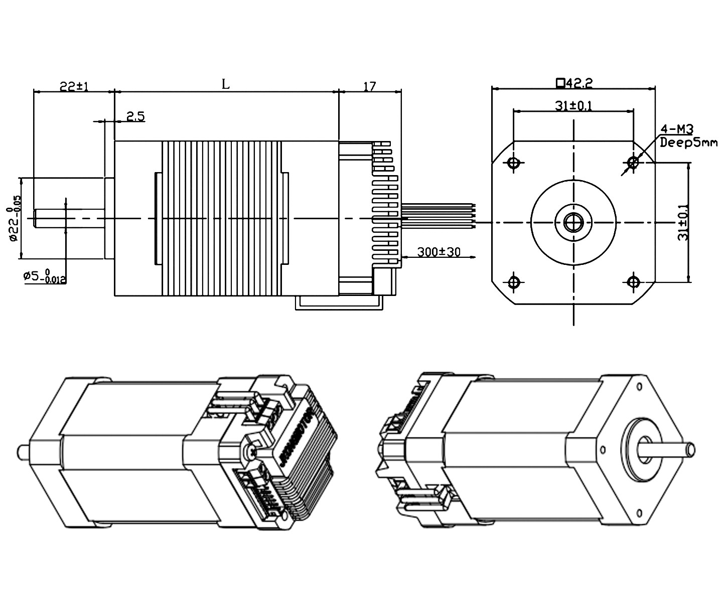 integrated dc motor