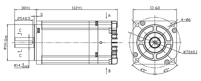 integrated dc servo motor