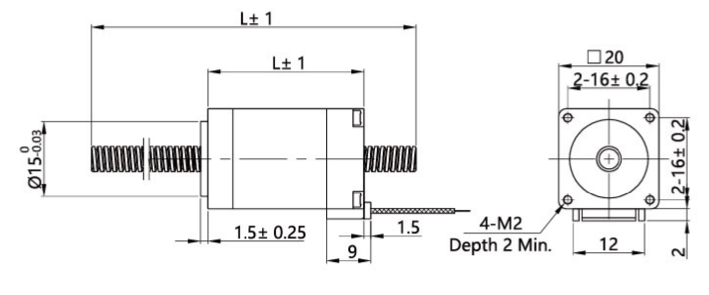 non captive linear stepper motor datasheet